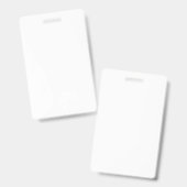 Create your own white Vertical Badge バッジ (正面&裏面)