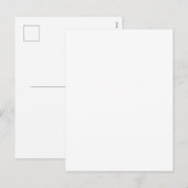 Create Your Own white wedding gift シーズンポストカード (正面/裏面)