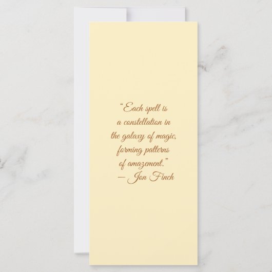 Create Your Own Wild Cheetah Sunrise Bookmark Card (裏面)