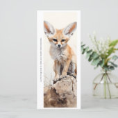 Create Your Own Wild Fennec Fox Bookmark Card (スタンド正面)