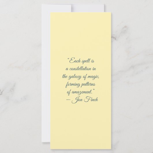 Create Your Own Wild Golden Elephant Bookmark Card (裏面)