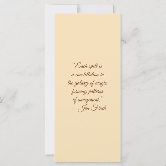 Create Your Own Wild Puma Floral Bookmark Card (裏面)