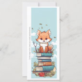 Create Your Own Wiley Red Fox Bookmark Card (正面)