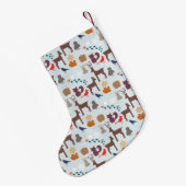 Create Your Own Woodland Creatures スモールクリスマスストッキング (裏面 (吊り時))