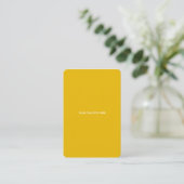 Create Your Own Yellow Custom Design 名刺 (スタンド正面)