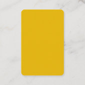 Create Your Own Yellow Custom Design 名刺 (裏面)