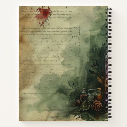 Create Your Own Yuletide Concoctions Apothecary ノートブック (裏面)