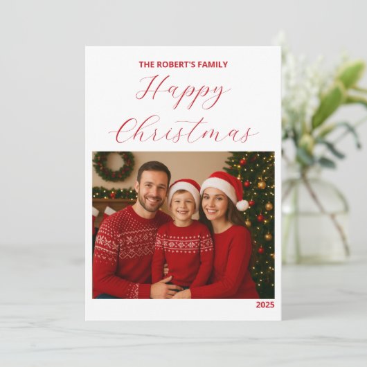 create your ownChristmas Family Card (スタンド正面)