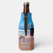 Create Your Pet Photo Bottle Cooler Custom Text ボトルクーラー (ボトル裏面)
