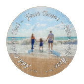 Create Your Photo Cutting Board Gift Custom Text カッティングボード (正面)