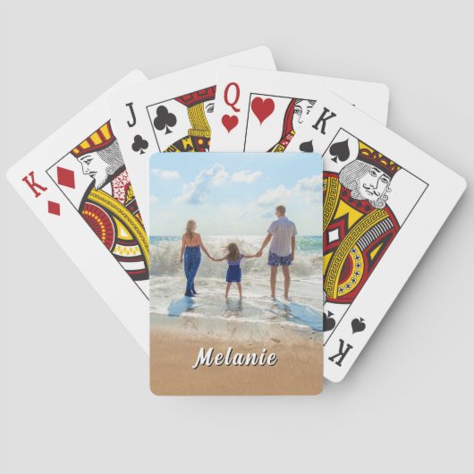 Create Your Photo Playing Cards Personalized Name トランプ (裏面)