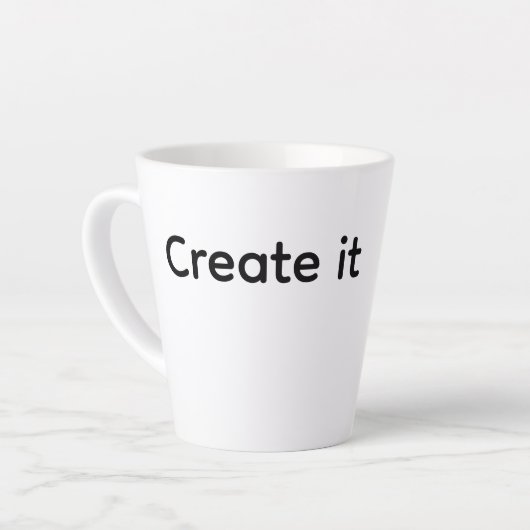 Create Your Promotional Mug Giveaway カフェラテマグ (左アングル)