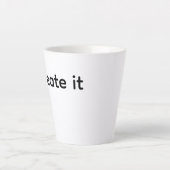 Create Your Promotional Mug Giveaway カフェラテマグ (正面)