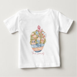 Create Your Sea is Home 航海の Light house ベビーTシャツ