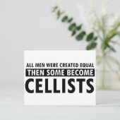 Created equally Cellistsデザイン ポストカード (スタンド正面)