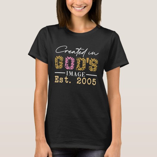 Created in God's Image Established 2005 Tシャツ (正面)