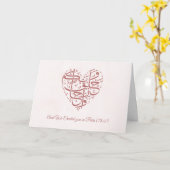 Created in Pairs Script Muslim Wedding Greeting カード (黄色い花)