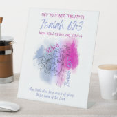 Created to Be a Crown (Isaiah 62:3) Pedestal Sign 台座サイン (インサイチュ)