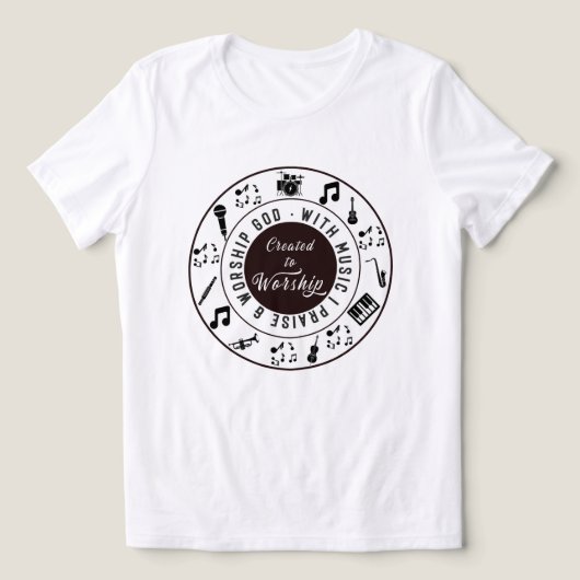 Created to Worship  トライブレンドＴシャツ (デザイン正面)