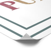 Created With A Purpose Muted Vintage Truth ポスター (角)