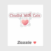Created With Care Sticker | Small Business sticker シール (シート)