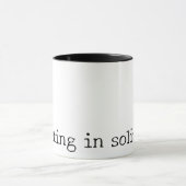 "Creating in solitude." Artist Introvert Creator  マグカップ (中央)