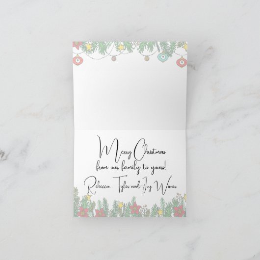 Creating Memories Around the Tree シーズンカード (内部)