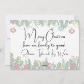 Creating Memories Around the Tree シーズンカード (裏面)