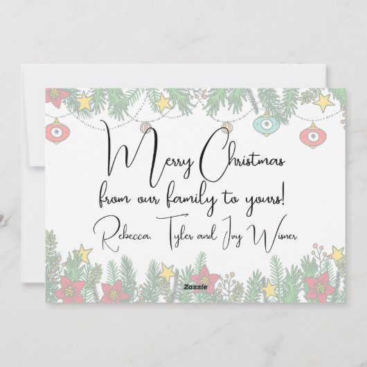 Creating Memories Around the Tree シーズンカード (裏面)