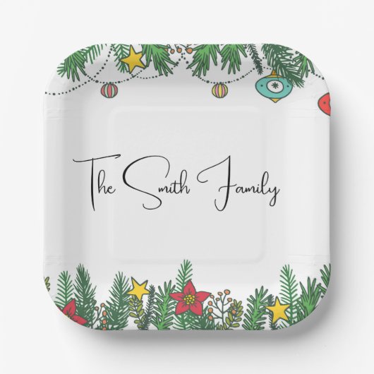 Creating Memories Around the Tree ペーパープレート (正面)