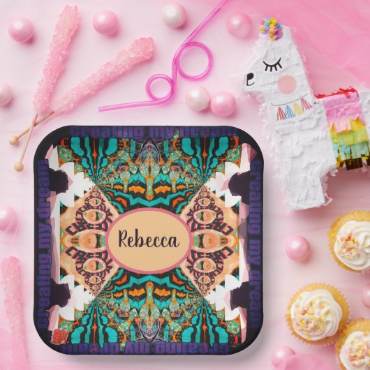 Creating my Dream with a name or a word ペーパープレート (パーティー)