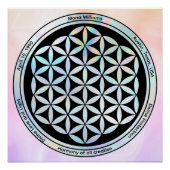 Creation Harmony – Sacred Geometry Symbol ポスター (正面)