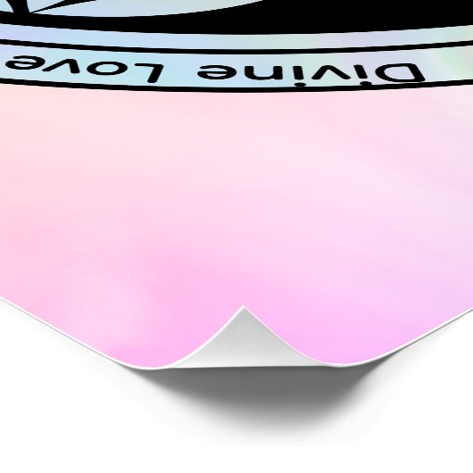 Creation Harmony – Sacred Geometry Symbol ポスター (コーナー)