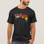 Creation Of Adam Black Proud African Roots Melanin Tシャツ (正面)