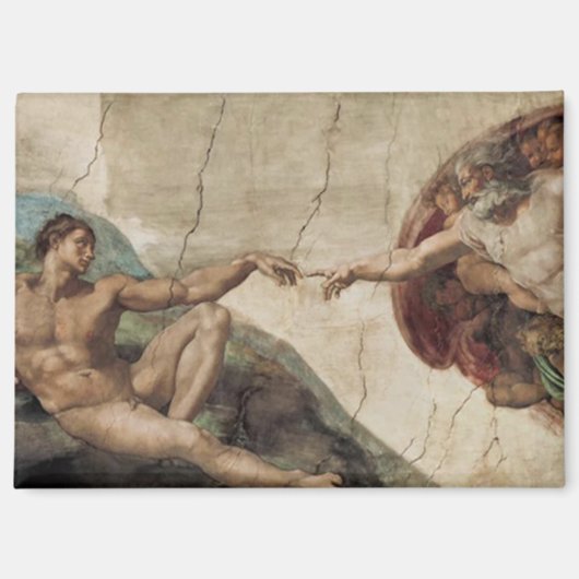 Creation of Adam, Michelangelo, マグネット (正面)