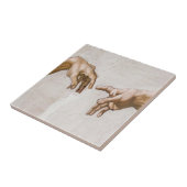 Creation Of Adam Sistine Chapel - Michelangelo タイル (側面)