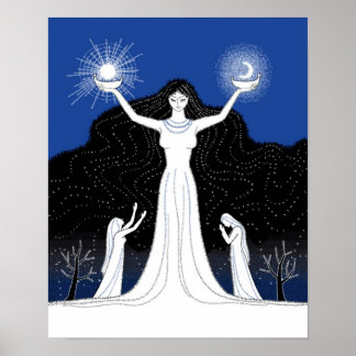 Creation of Sun and Moon poster ポスター