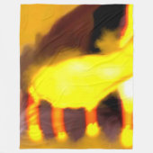 Creation of the dragon cat フリースブランケット (正面)