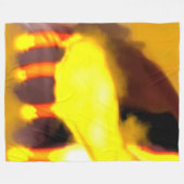 Creation of the dragon cat フリースブランケット (正面(横))