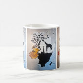 creation originale tableau sur tasse  コーヒーマグカップ (中央)
