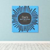 CREATION SUNこうもりバー（ユダヤ教の）バル・ミツバーサインインボード キャンバスプリント (インサイチュ (ウッドフロア))