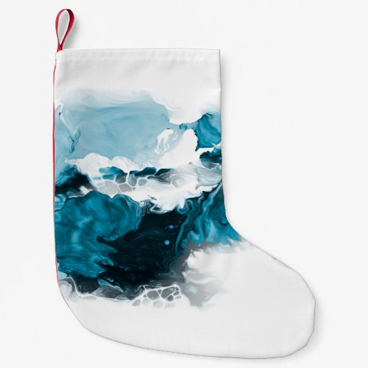 Creative abstract hand painted background, wallpap スモールクリスマスストッキング (正面)