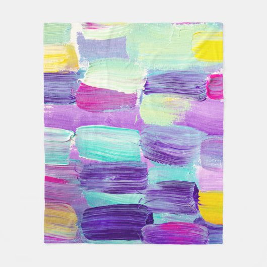 Creative abstract hand painted background, wallpap フリースブランケット (正面)