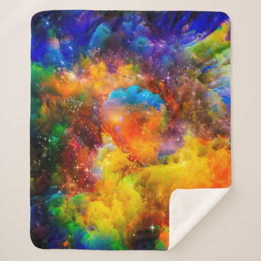 Creative arrangement of fractal elements, lights a シェルパブランケット (正面)