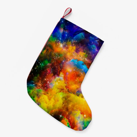Creative arrangement of fractal elements, lights a スモールクリスマスストッキング (正面 (吊り時))