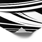 Creative Black and White Seamless Abstracts ポスター (角)
