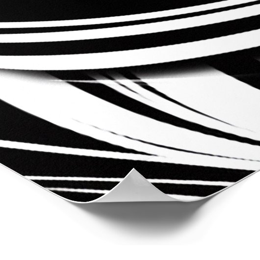 Creative Black and White Seamless Abstracts ポスター (角)