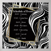 Creative Black and White Seamless Abstracts ポスター (正面)