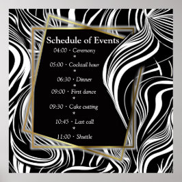 Creative Black and White Seamless Abstracts ポスター