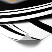 Creative Black and White Seamless Abstracts Poster ポスター (角)